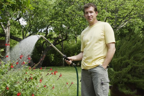 Insured rubbish company handling safe and organised garden clearance