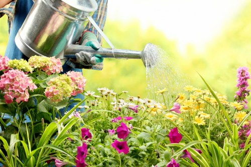 Seasonal flower bed design with year-round interest in Brockley